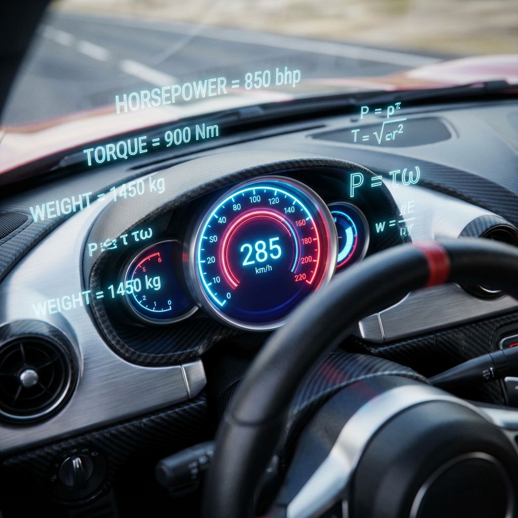 How to Calculate Power to Weight Ratio for Cars (Hp/Ton)